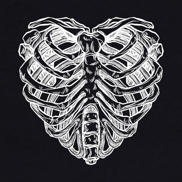 Skeleton Heart by MyMotivationalLab